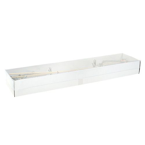 Floristik24 Sowa kwiatek przypinka 10cm 4szt