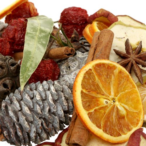 Floristik24 Mieszanka świąteczna owoce i szyszki 150g