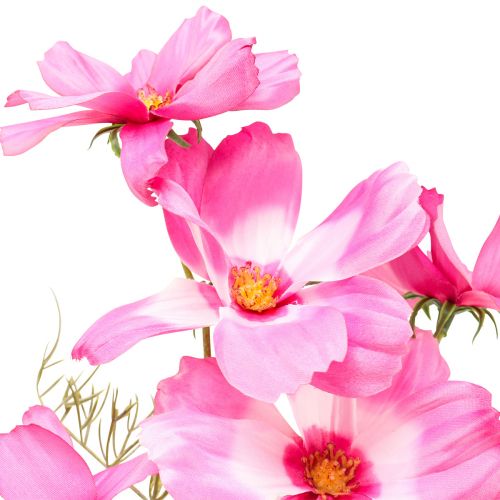 Cosmea Kosmee kosz na biżuterię sztuczny kwiat różowy 75cm