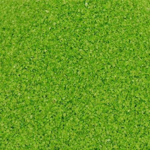 Floristik24 Piasek kolorowy 0,1mm - 0,5mm zielony 2kg