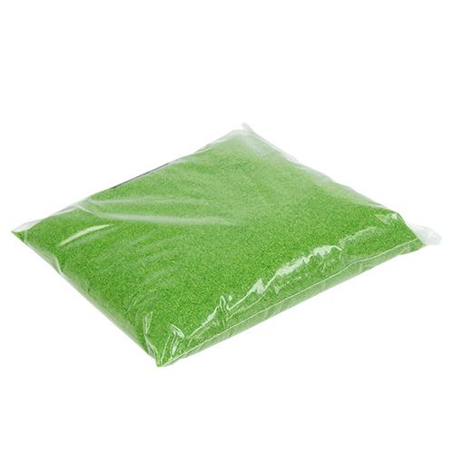 Floristik24 Piasek kolorowy 0,1mm - 0,5mm zielony 2kg