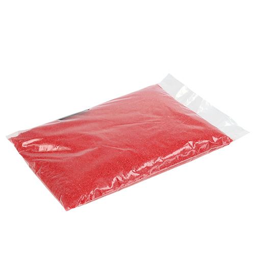 Floristik24 Kolor piasek 0,5mm czerwony 2kg