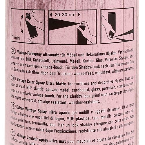 Floristik24 Farba w sprayu Vintage Pink 400ml