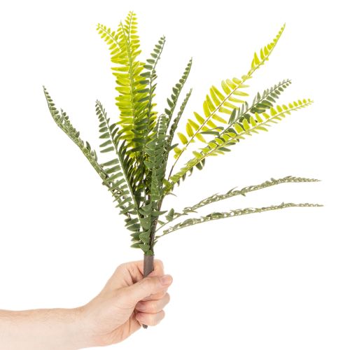 Sztuczna gałązka paproci, sztuczna zielona roślina do dekoracji, 45 cm | Floristik24.pl