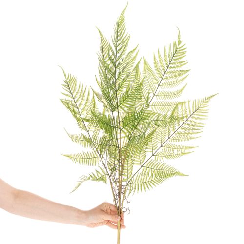 Sztuczna gałązka paproci, ozdobna zielona roślina do kompozycji kwiatowych, 80 cm | Floristik24.pl