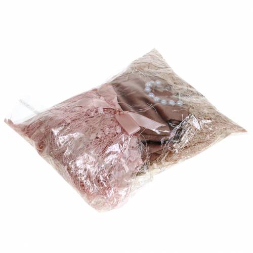 Produkt Ozdoba świąteczna sukienka elf na wieszaku różowa, brązowa/kremowa 16cm 4 sztuki, różne