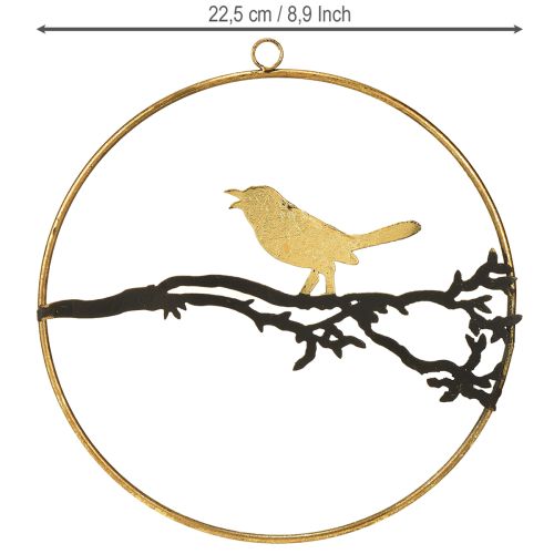 Produkt Dekoracja okienna ptaszek, dekoracja jesienna do zawieszenia, metal Ø22,5cm