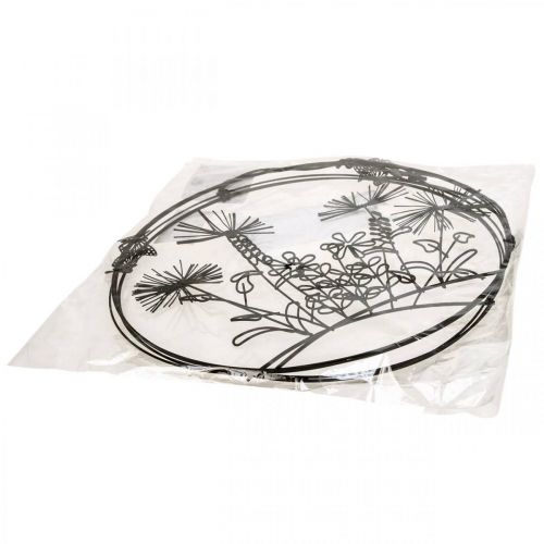 Produkt Dekoracja okienna sprężyna, ozdoba wisząca metalowe kwiaty Ø20,5cm 2szt