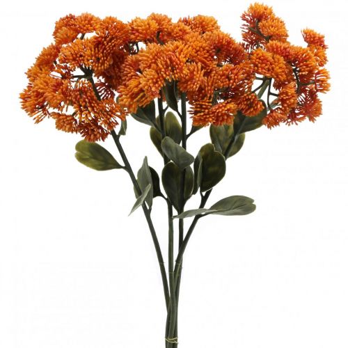 Floristik24 Stonecrop Orange Sedum Stonecrop sztuczne kwiaty wys.48cm 4szt