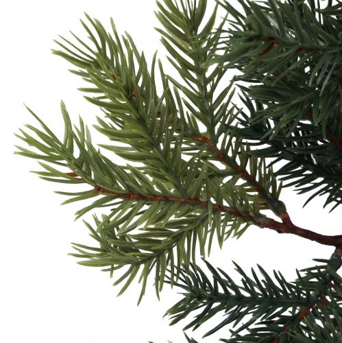 Floristik24 Sztuczna gałązka jodły Gałąź świerkowa zielono-brązowa 58cm