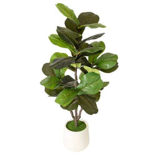 Sztuczny Ficus lyrata 120 cm dekoracyjny do salonu