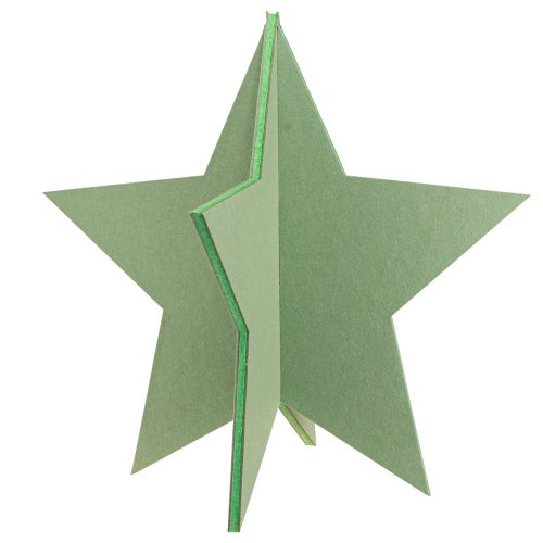 Produkt Filcowa gwiazda dekoracyjna do umieszczenia dekoracji świątecznej, filcowa w kolorze zielonym W62cm