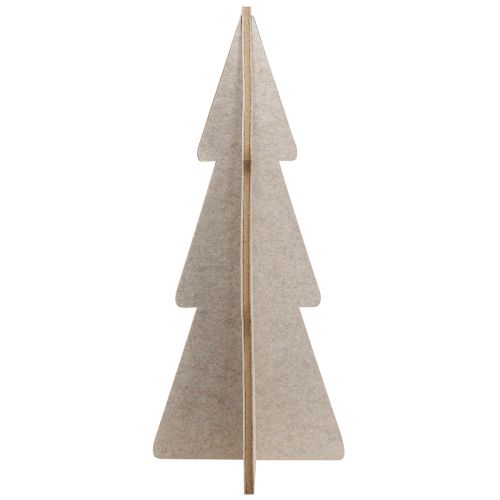 Produkt Filcowa dekoracja choinkowa jodła beżowa W80cm