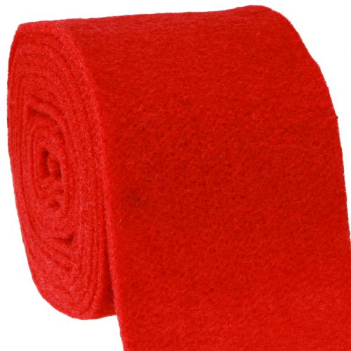 Produkt Wstążka filcowa 15cm x 5m ciemnoczerwona