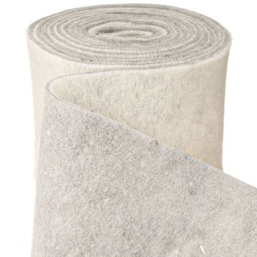 Produkt Wstążka filcowa 15cm x 5m dwukolorowa szaro-biała