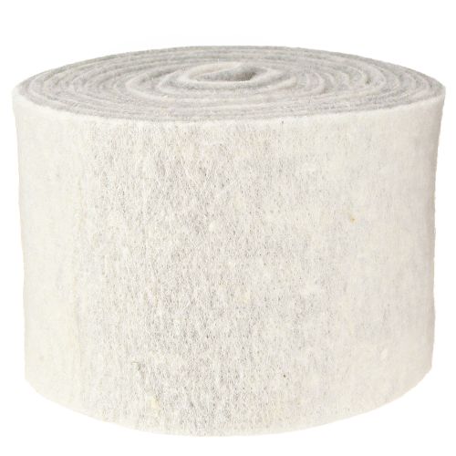 Produkt Wstążka filcowa 15cm x 5m dwukolorowa szaro-biała