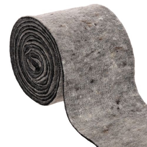 Dwukolorowy zawias do garnków z filcu wełnianego, szaro-czarny, 15 cm x 5 m kupić | Floristik24.pl