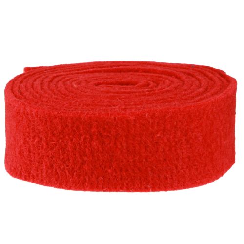 Produkt Wstążka filcowa ciemnoczerwona 7,5cm 5m