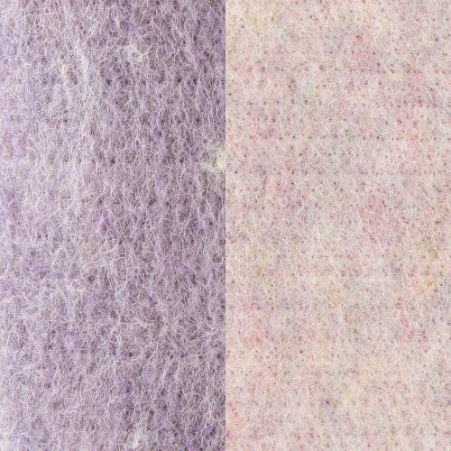 Produkt Wstążka filcowa Franzi wełniana wstążka wełniana fioletowa 2-kolorowa 15cm 4m