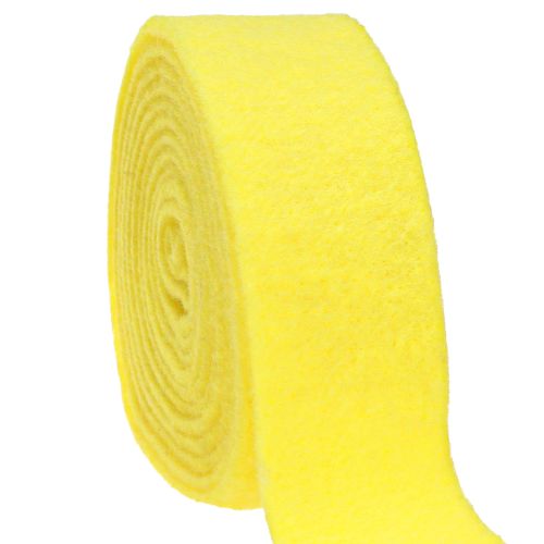 Produkt Wstążka filcowa żółta ozdobna wstążka filcowa 7,5cm 5m