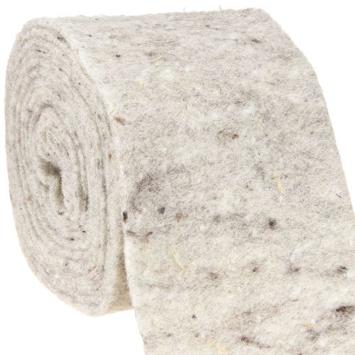 Wstążka filcowa szara 15cm 5m