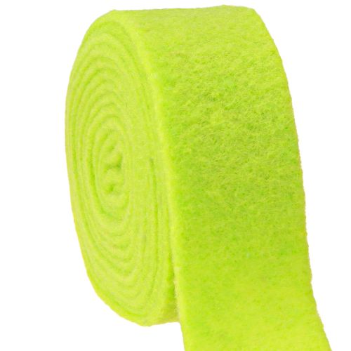 Wstążka filcowa zielona 7,5cm 5m
