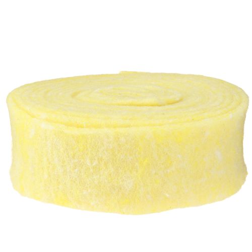 Produkt Wstążka filcowa jasnożółta 7,5cm 5m