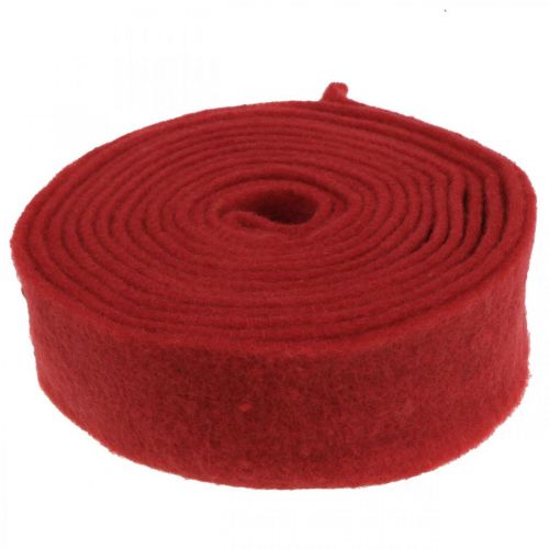 Produkt Wstążka filcowa czerwona 7,5cm 5m