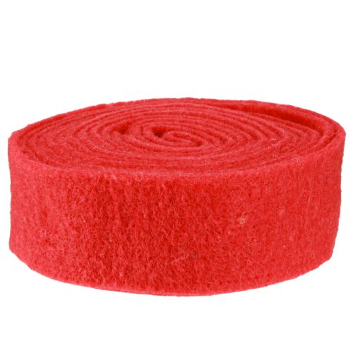 Produkt Wstążka filcowa czerwona 7,5cm 5m