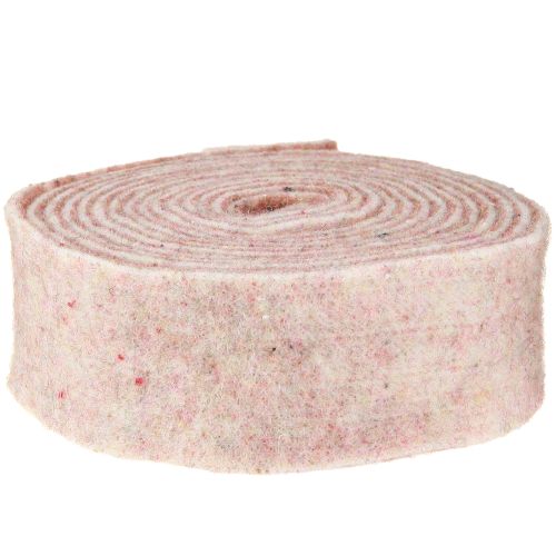 Produkt Wstążka filcowa wełniana wstążka dekoracyjna brązowy beżowy filc wełniany 7,5cm 5m