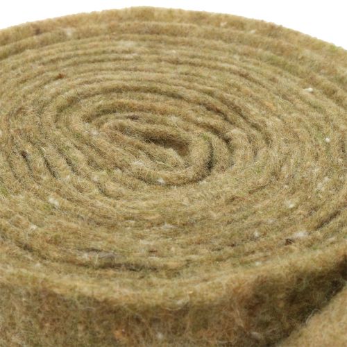 Floristik24 Taśma doniczkowa Taśma filcowa zielona w kropki 15cm x 5m