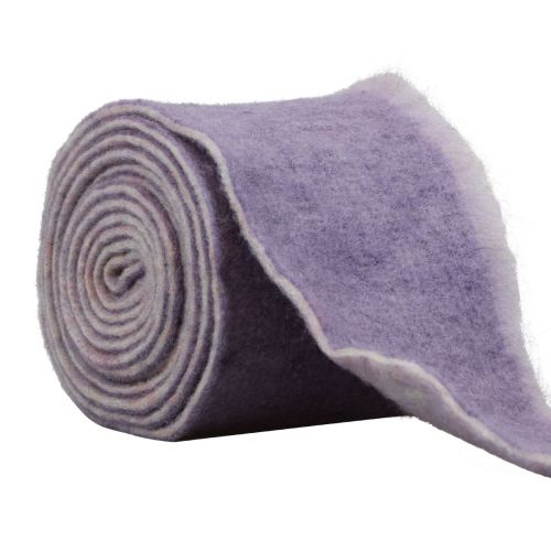 Produkt Wstążka filcowa Franzi wełniana wstążka wełniana fioletowa 2-kolorowa 15cm 4m