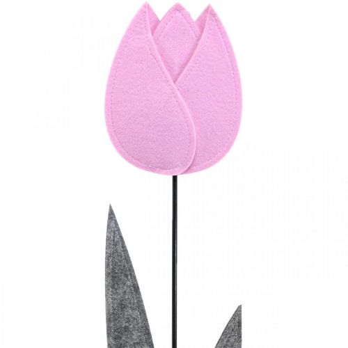 Produkt Filcowy kwiat filcowy kwiat dekoracyjny tulipan różowy Dekoracja stołu wys. 68 cm