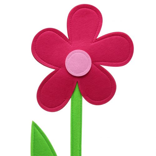 Floristik24 Filcowy kwiat różowy 120 cm