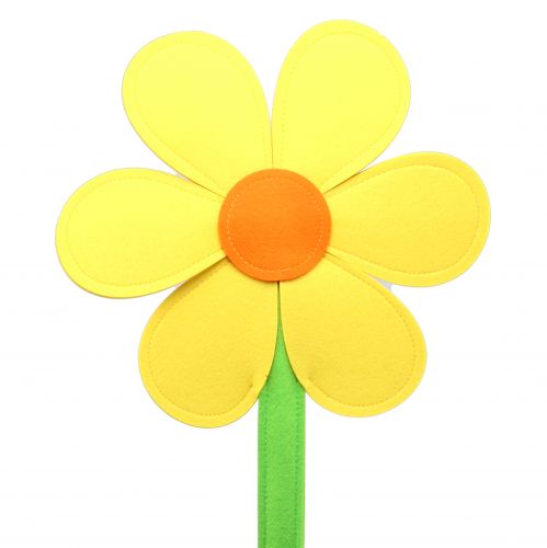 Produkt Filcowy kwiat żółty 87 cm