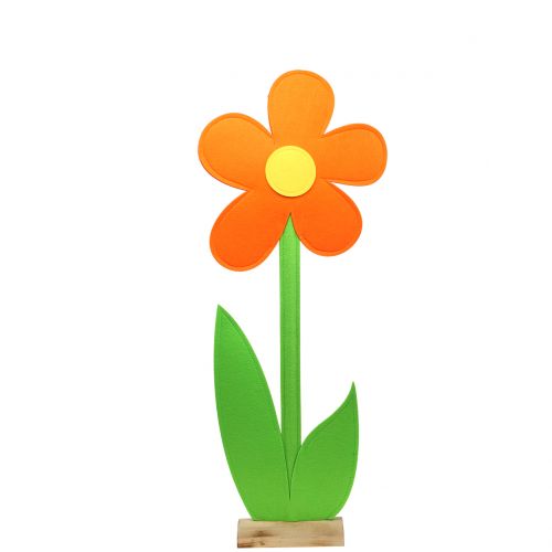 Filcowy kwiat pomarańczowy 87cm