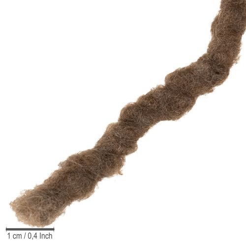 Produkt Brązowy sznurek wełniany, 25m dekoracyjna wstążka do florystyki i rękodzieła