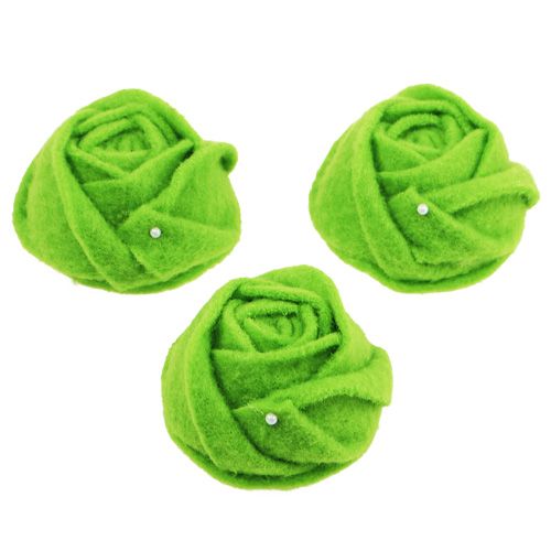 Floristik24 Filc różany Ø8cm W4,5cm 6szt