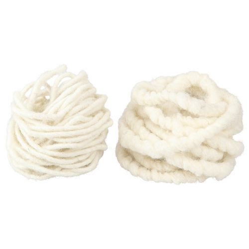 Produkt Sznurek filcowy Wick Thread Sznurek filcowy biały L7m Zestaw 2 szt.
