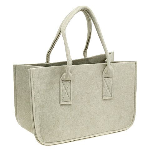 Floristik24 Torba filcowa 39x25x22cm kremowa