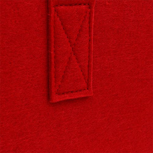 Floristik24 Torba filcowa 39x25x22cm Czerwona