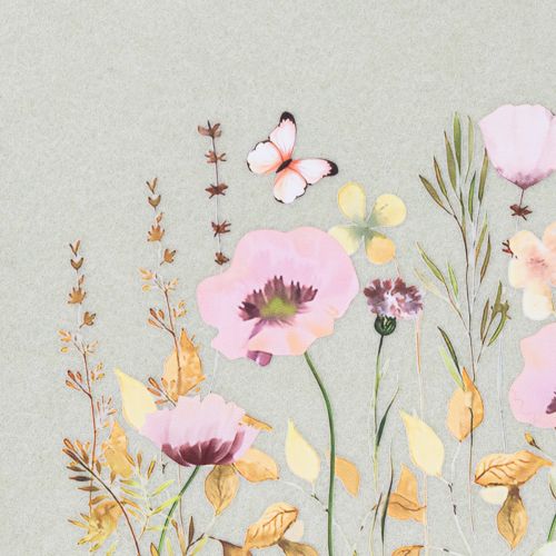 Produkt Torebka filcowa z motywem kwiatowym, idealna na co dzień i na czas wolny, 38 cm