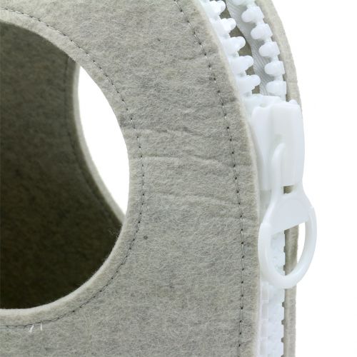 Floristik24 Torba filcowa szara W58cm