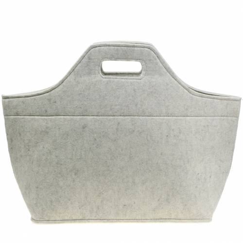 Floristik24 Torebka filcowa szara 43cm x 20cm x 42cm