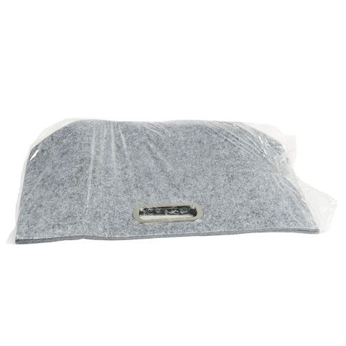 Floristik24 Torba filcowa szara 48cm x 30cm x 20cm