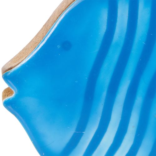 Produkt Drewniana figurka ryby, dekoracja morska, ręcznie robiona dekoracja stołu do salonu, 22 cm