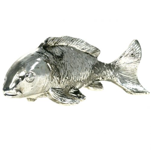 Floristik24 Deco Fish Antique Silver 14cm