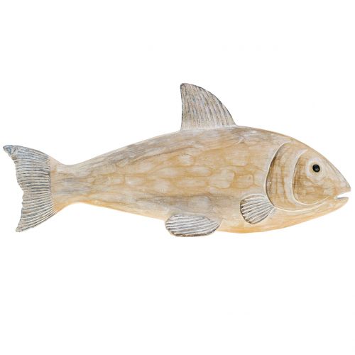 Dekoracyjna ryba w drewnie o wyglądzie natury L19cm