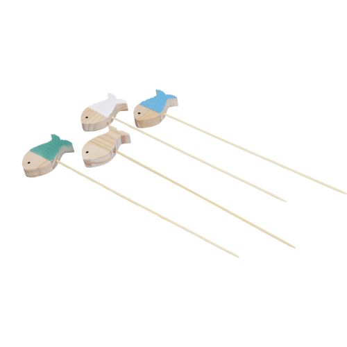 Floristik24 Ozdoba z korka kwiatowego drewno rybne dekoracja morska 7×4cm 12 szt