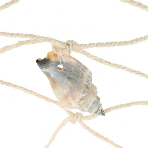 Produkt Morska sieć rybacka, siatka dekoracyjna z muszlami 100×120cm